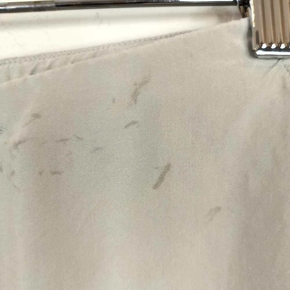 Sigrid Olsen Silk Cargo Pants Medium Womens Cropped Lightweight Neutral - Picture 6 of 11